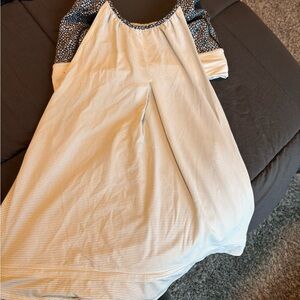 lululemon athletica White and Black Tank Top